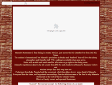 Tablet Screenshot of manuels-restaurant.com